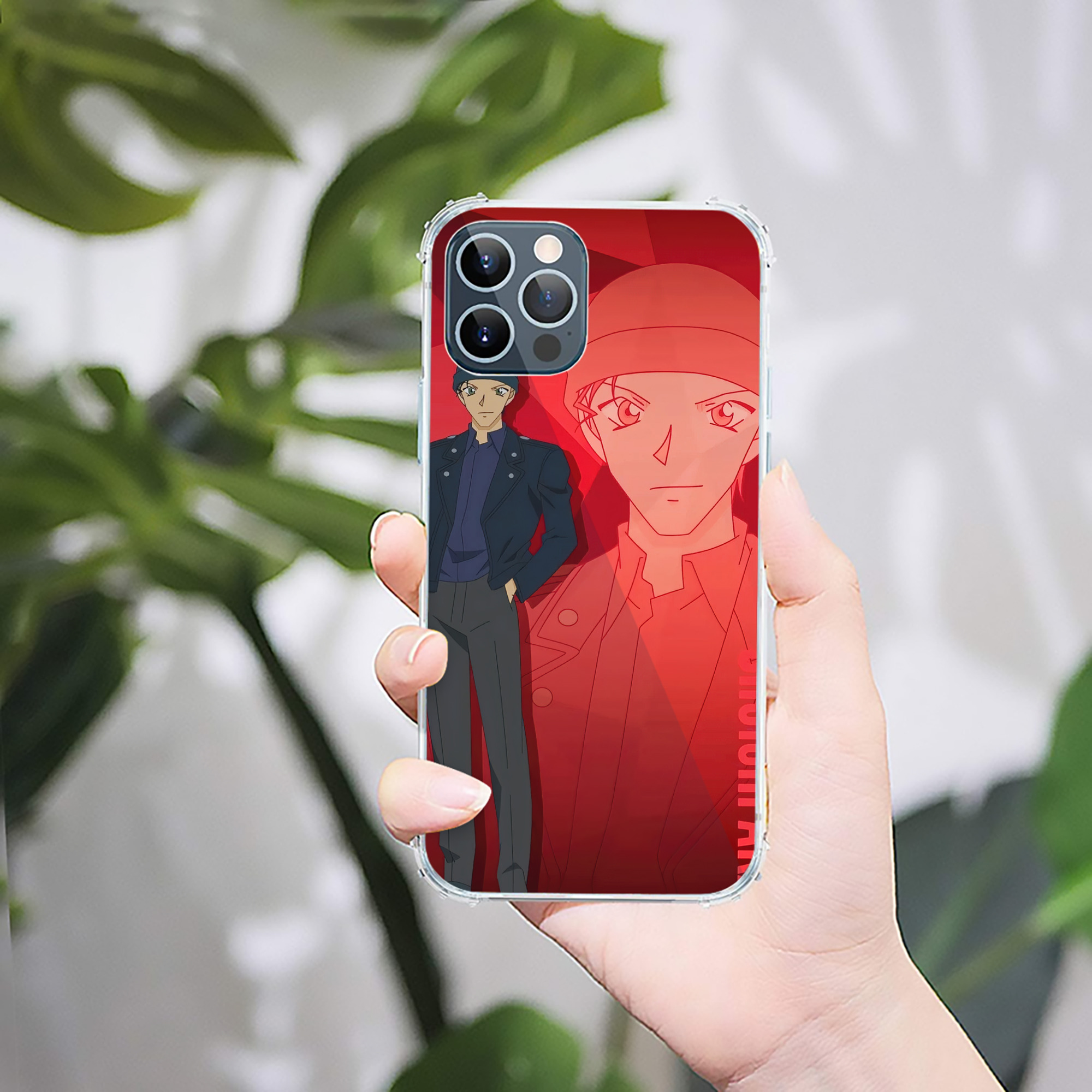（画像用） 名探偵コナン Detective Conan 【iPhone 12シリーズ対応】透明スマホケース（クリアソフトケース）